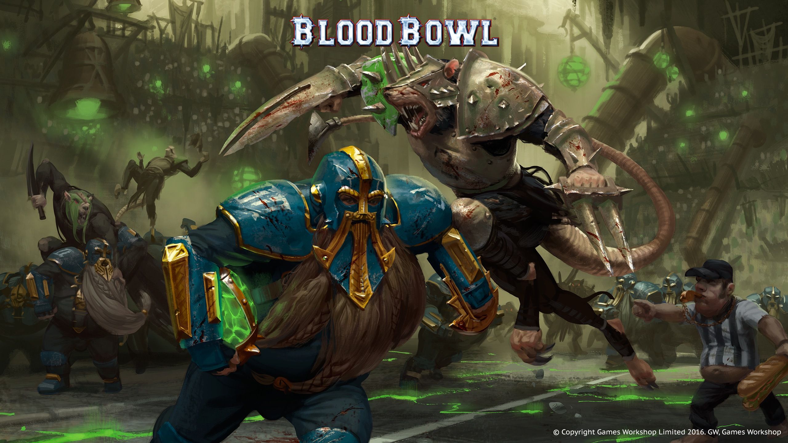 Blood bowl 3 ویڈیو گیم کے لیے آرٹ۔
